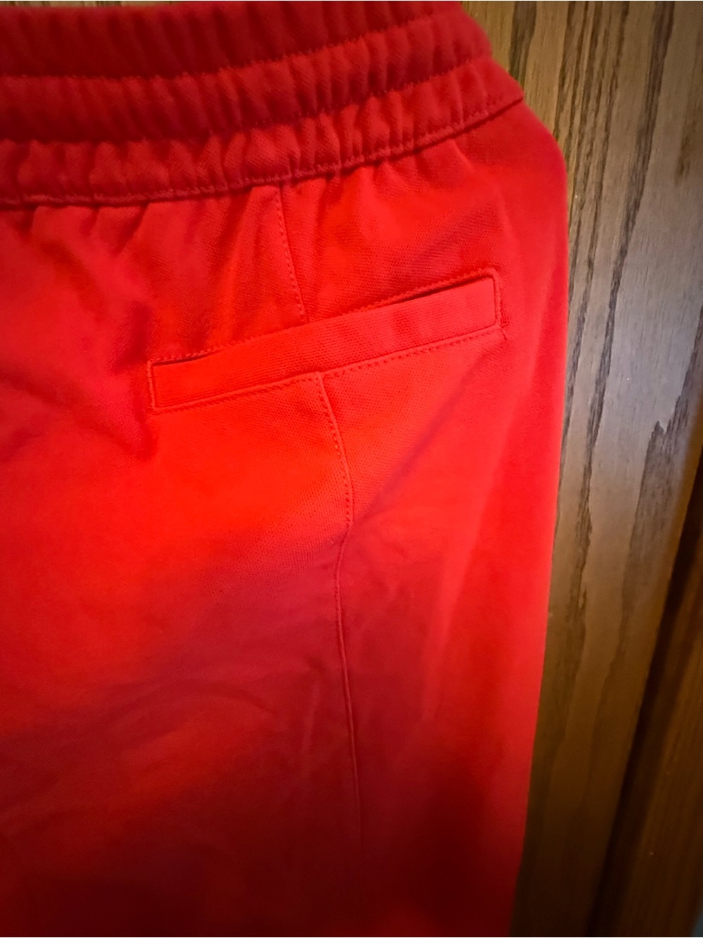 Adidas Red Pants with White Stripes - Picture 8 of 9